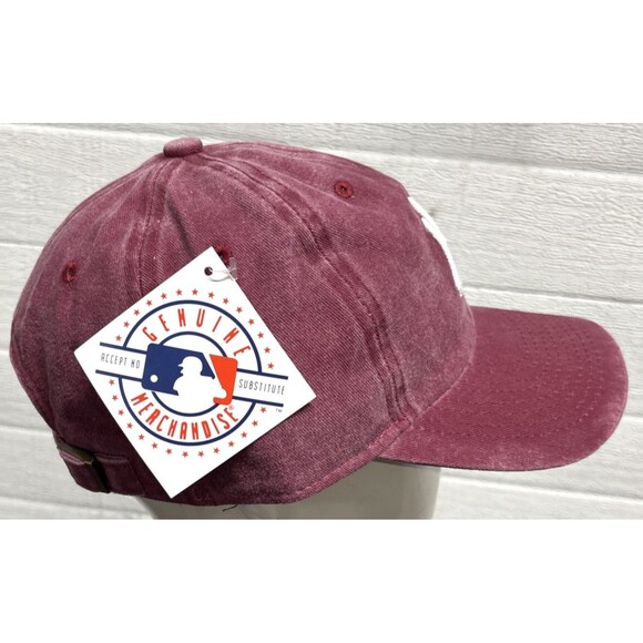 Women's New York Yankees 47 Brand Twins Distressed Strapback Adjustable Hat Cap - Picture 4 of 9